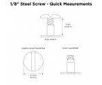 120 mm Clipboard Clip & Screw Rivet Pack 